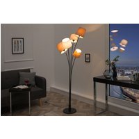 Wohnzimmer Stehlampe Modern Weiß Braun Beige LEVELS von Invicta Interior