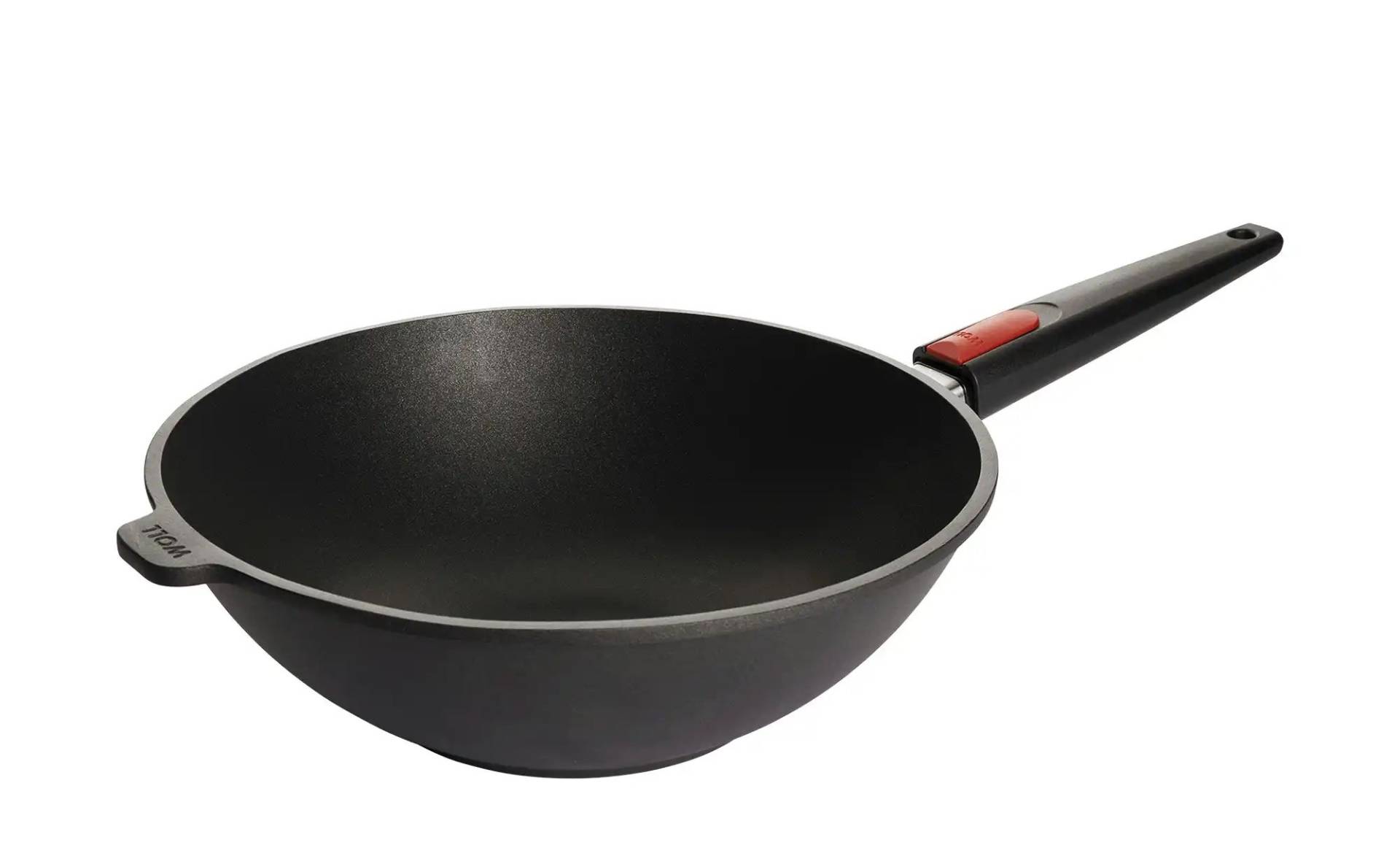 WOLL Wok  Nowo Titanium ¦ schwarz ¦ Aluminium-Guss ¦ Maße (cm): H: 10  Ø: 30.0 Töpfe & Pfannen & Zubehör - Möbel Kraft