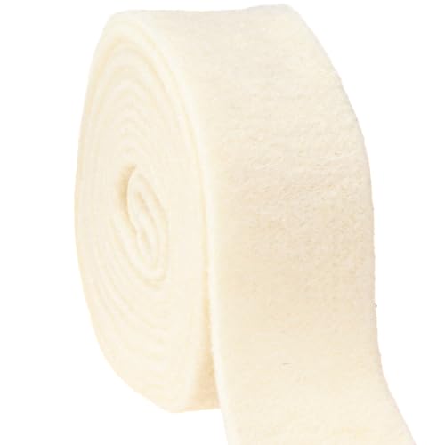 Wollvlies Topfband Lehner Wolle creme in 2 Größen Size 7,5 cm von Habico