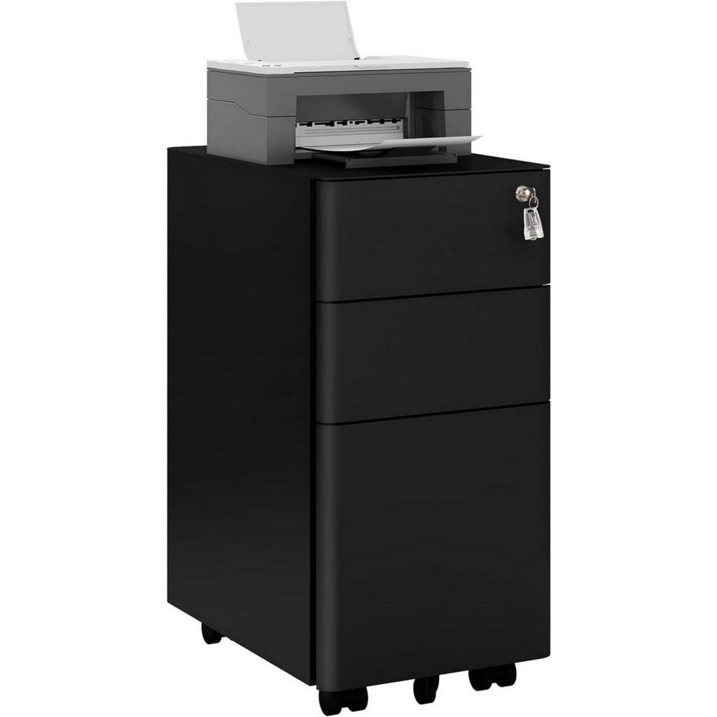Woltu ROLLCONTAINER Schwarz
