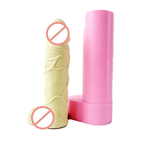 WonDerfulC Creative Cake Backen Silikonform Spaß männlich Penis Modell Seife Kerze Ton Formen 3D Epoxy Epoxy Form (Medium)