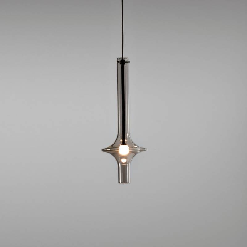 Wonder 1504-20 Pendelleuchte, Schwarz, Mini, Rauchglas