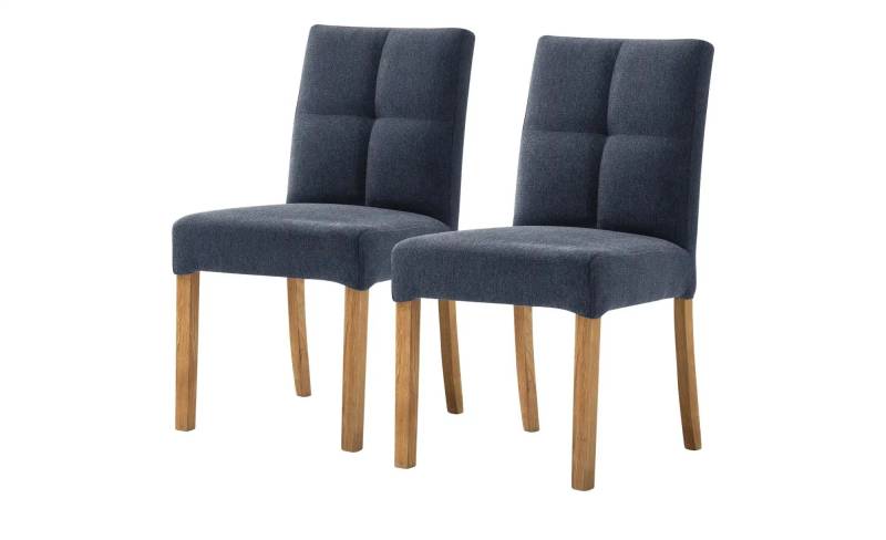Woodford Esszimmerstuhl im 2er Set Mako ¦ blau ¦ Maße (cm): B: 48 H: 89 T: 64.0 Stühle > Küchenstühle > Polster Küchenstühle - Höffner