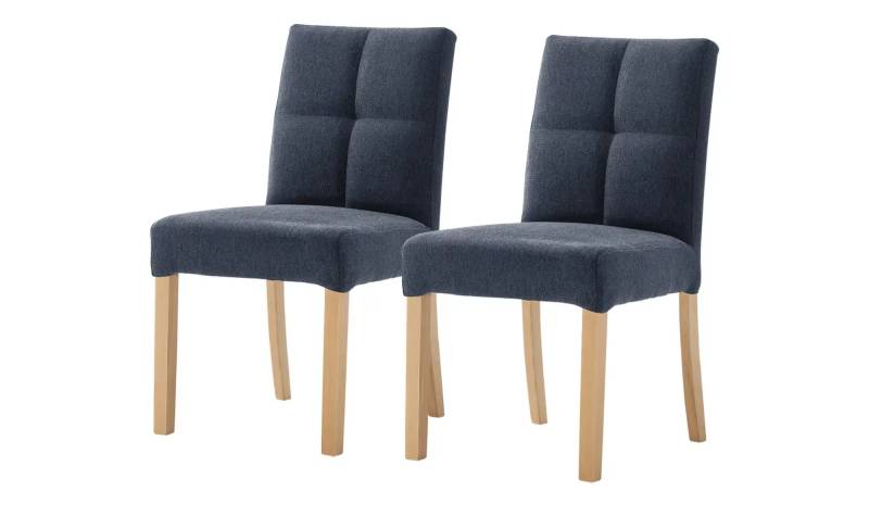 Woodford Esszimmerstuhl im 2er Set Mako ¦ blau ¦ Maße (cm): B: 48 H: 89 T: 64.0 Stühle > Küchenstühle > Polster Küchenstühle - Höffner