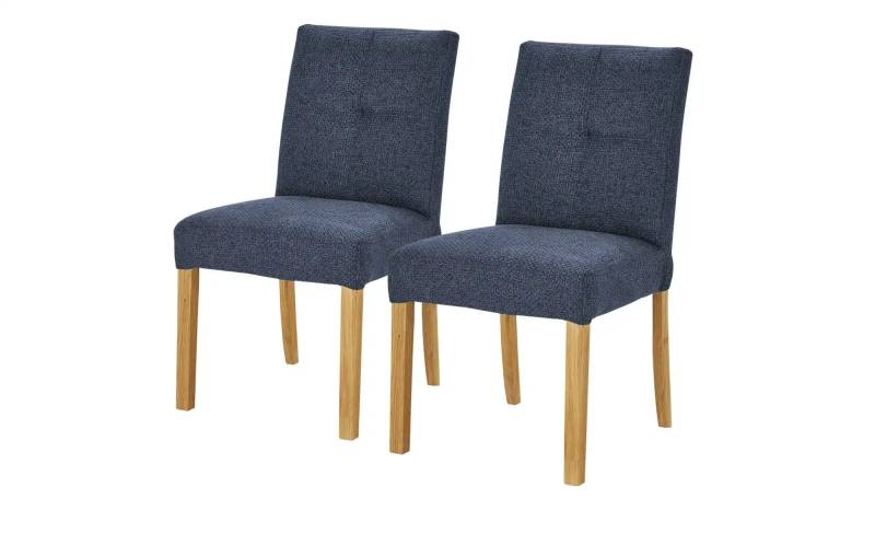 Woodford Esszimmerstuhl im 2er Set Mako ¦ blau ¦ Maße (cm): B: 48 H: 89 T: 64.0 Stühle > Küchenstühle > Polster Küchenstühle - Höffner