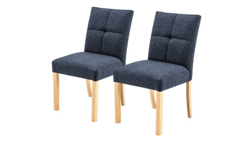 Woodford Esszimmerstuhl im 2er Set Mako ¦ blau ¦ Maße (cm): B: 48 H: 89 T: 64.0 Stühle > Küchenstühle > Polster Küchenstühle - Höffner