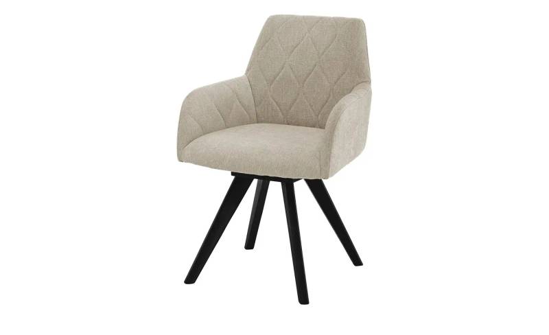 Woodford Esszimmerstuhl  Damask ¦ beige ¦ Maße (cm): B: 61 H: 88 T: 66.5 Stühle > Küchenstühle > Küchenstühle mit Armlehnen - Höffner