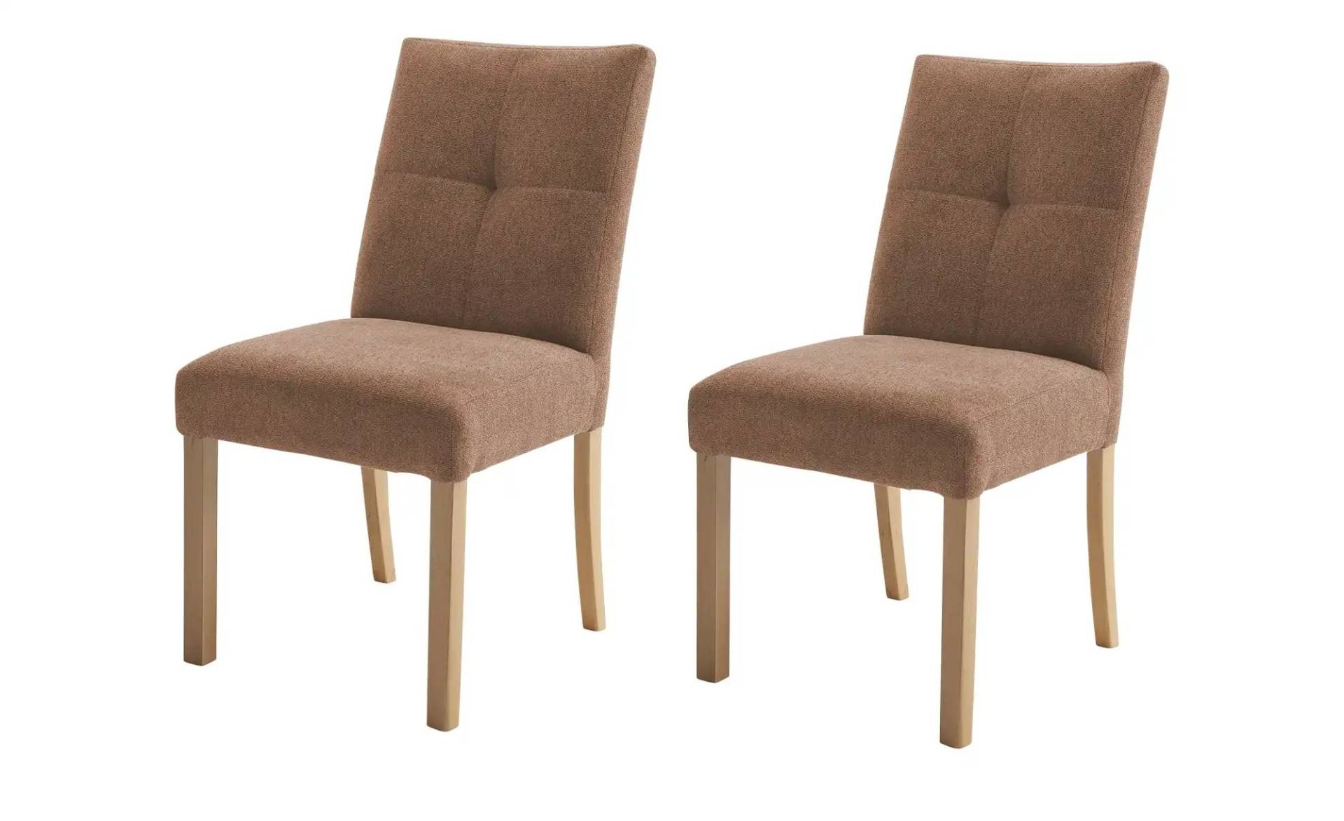 Woodford Esszimmerstuhl im 2er Set Tabby ¦ braun ¦ Maße (cm): B: 50 H: 91 T: 49.0 Stühle > Küchenstühle > Polster Küchenstühle - Höffner