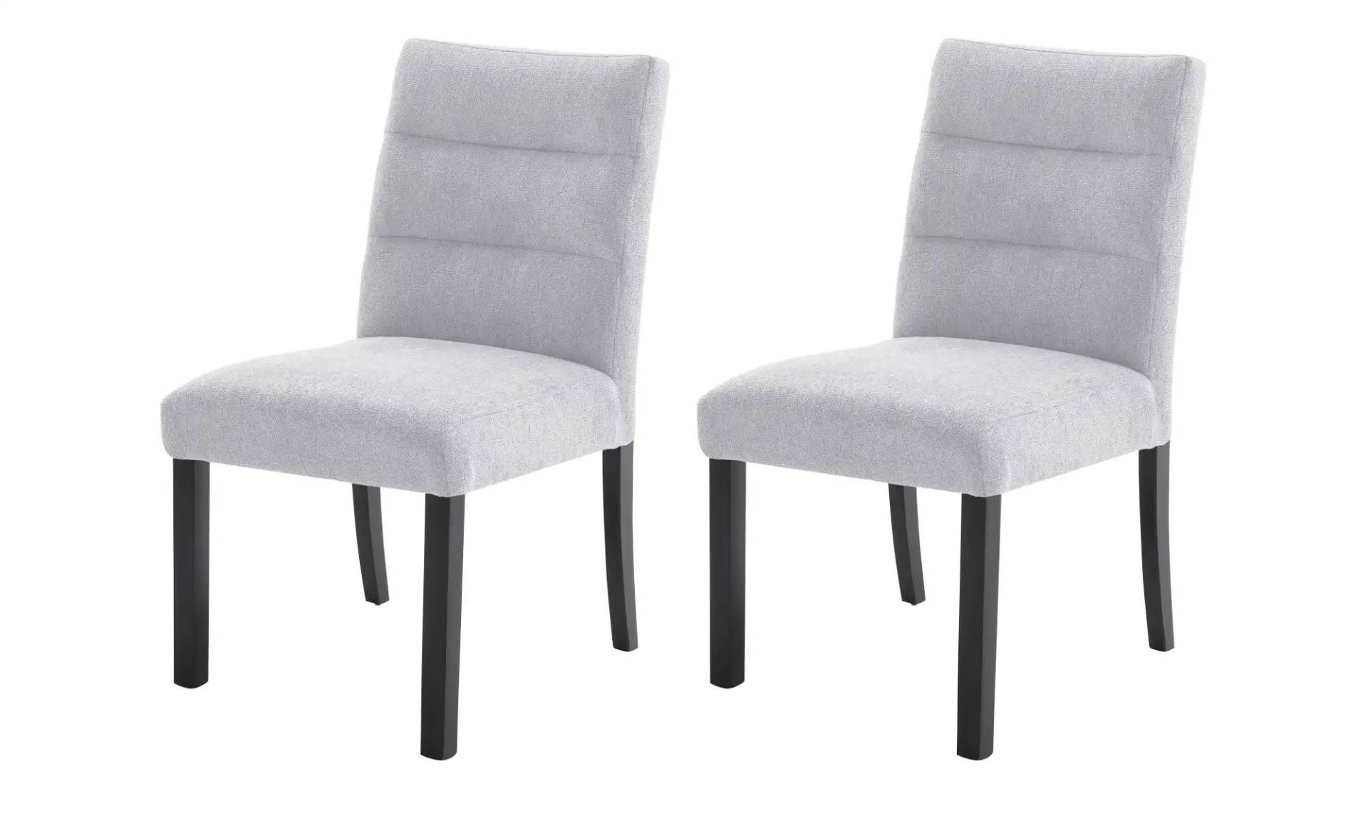 Woodford Esszimmerstuhl im 2er Set Tabby ¦ grau ¦ Maße (cm): B: 50 H: 91 T: 49.0 Stühle > Küchenstühle > Polster Küchenstühle - Höffner