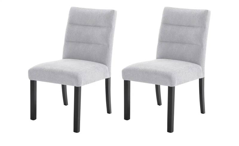 Woodford Esszimmerstuhl im 2er Set Tabby ¦ grau ¦ Maße (cm): B: 50 H: 91 T: 49.0 Stühle > Küchenstühle > Polster Küchenstühle - Höffner