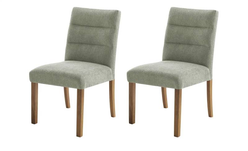 Woodford Esszimmerstuhl im 2er Set Tabby ¦ grün ¦ Maße (cm): B: 50 H: 91 T: 49.0 Stühle > Küchenstühle > Polster Küchenstühle - Höffner