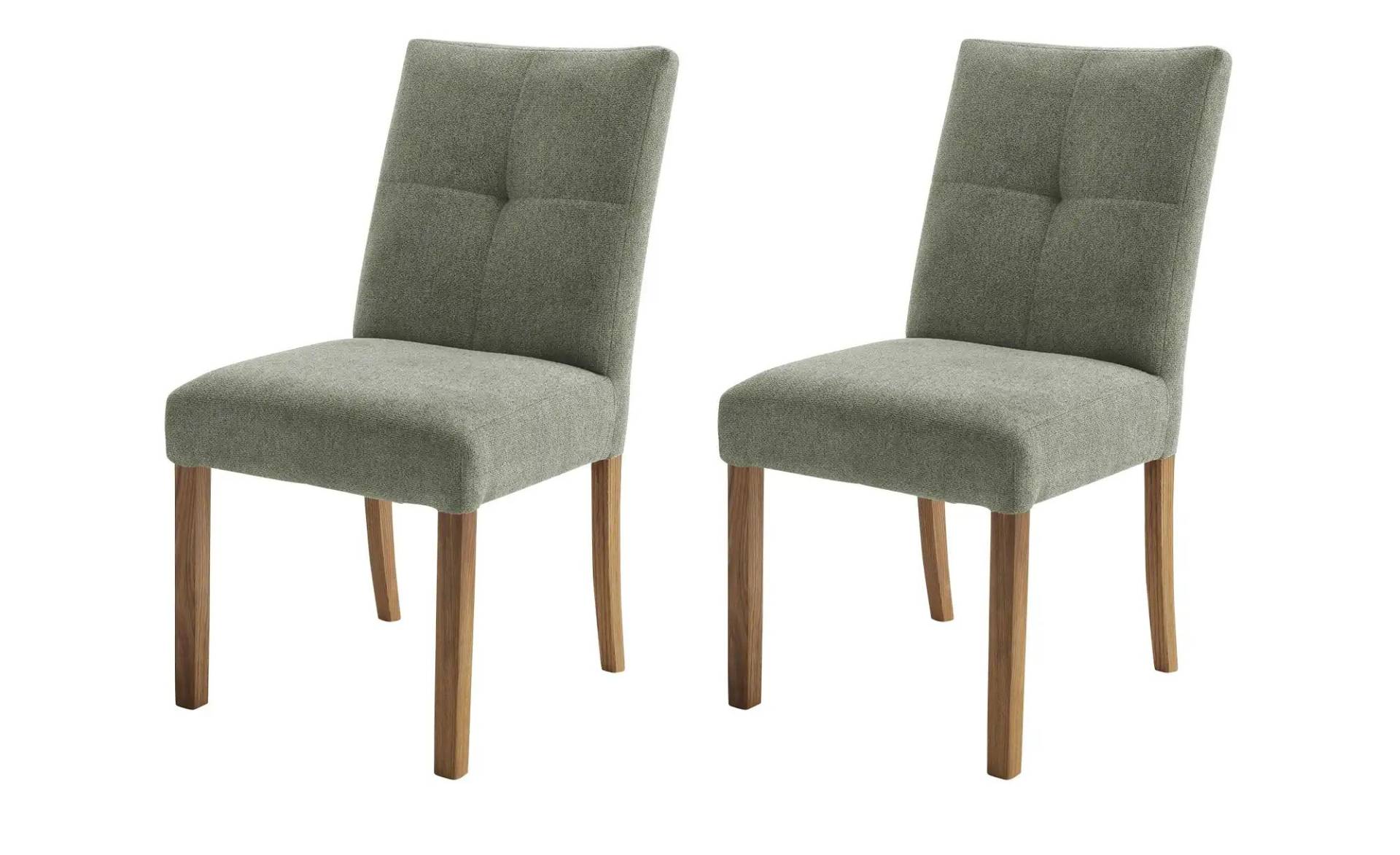 Woodford Esszimmerstuhl im 2er Set Tabby ¦ grün ¦ Maße (cm): B: 50 H: 91 T: 49.0 Stühle > Küchenstühle > Polster Küchenstühle - Höffner