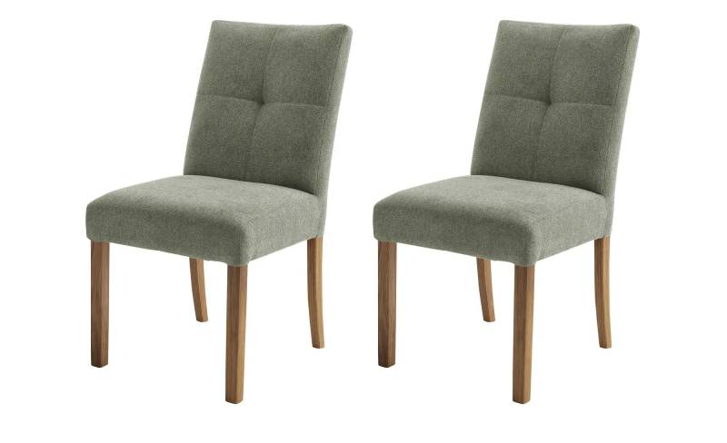 Woodford Esszimmerstuhl im 2er Set Tabby ¦ grün ¦ Maße (cm): B: 50 H: 91 T: 49.0 Stühle > Küchenstühle > Polster Küchenstühle - Höffner