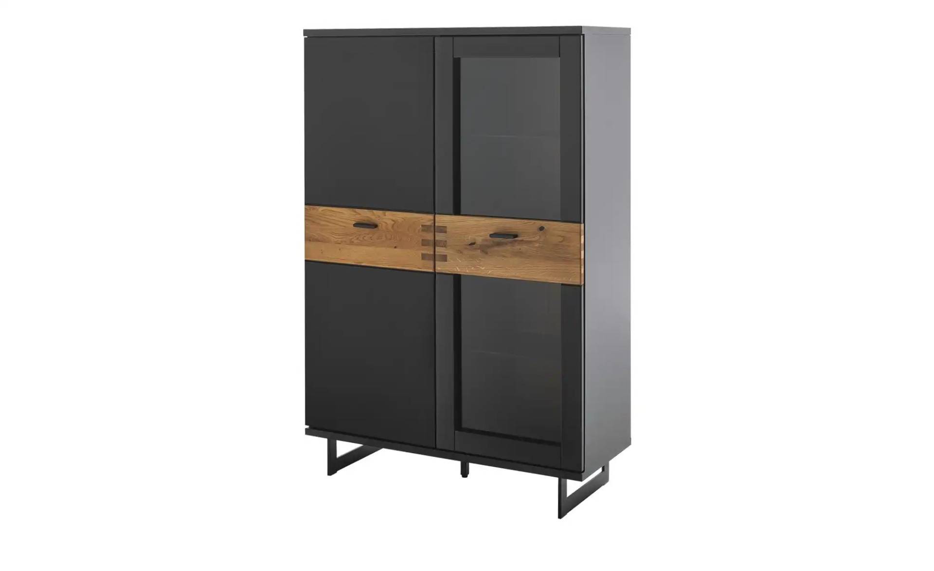 Highboard   ¦ grau ¦ Maße (cm): B: 90 H: 134 T: 37.0 Kommoden & Sideboards > Highboards - Möbel Kraft