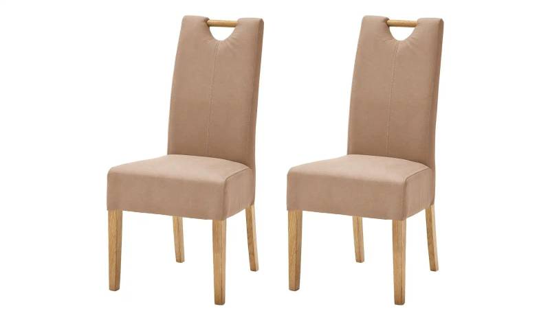 Woodford 2er Set Esszimmerstuhl  mit Griff Mable ¦ beige ¦ Maße (cm): B: 47 H: 99 T: 59.0 Stühle > Küchenstühle > Polster Küchenstühle - Höffner