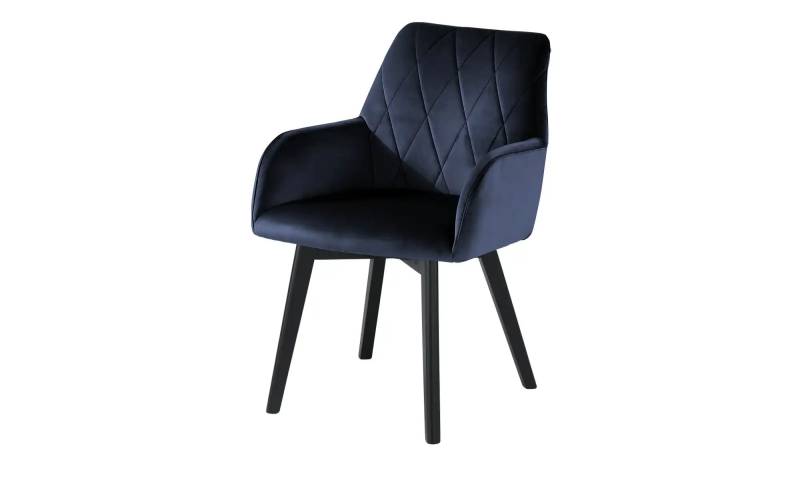 Woodford Armlehnstuhl  Bristol ¦ blau ¦ Maße (cm): B: 60 H: 88 T: 67.0 Stühle > Esszimmerstühle > Esszimmerstühle mit Armlehnen - Höffner