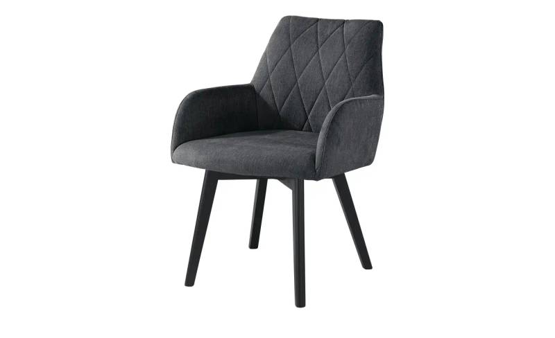 Woodford Armlehnstuhl  Bristol ¦ schwarz ¦ Maße (cm): B: 60 H: 88 T: 67.0 Stühle > Esszimmerstühle - Möbel Kraft