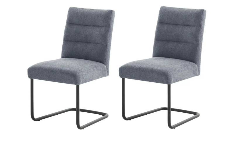 Woodford Schwingstuhl im 2er Set Tabby ¦ grau ¦ Maße (cm): B: 50 H: 91 T: 49.0 Stühle > Küchenstühle > Polster Küchenstühle - Höffner