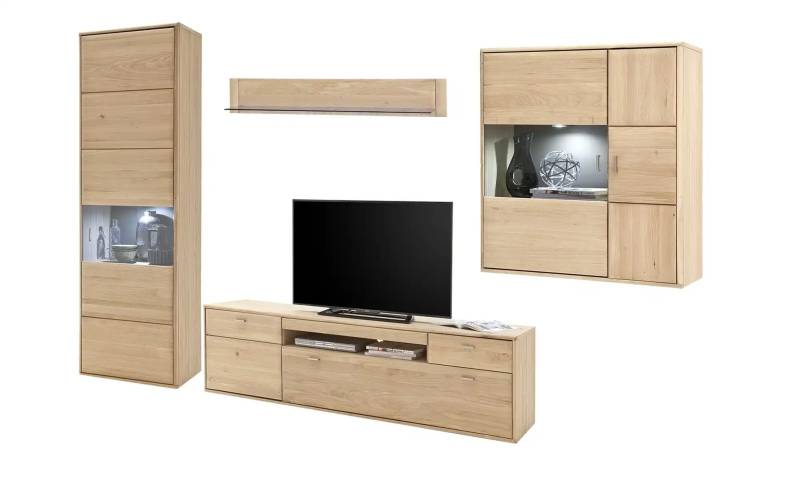 Woodford Wohnkombination  Dias ¦ holzfarben ¦ Maße (cm): B: 329 H: 206 T: 52.0 Kommoden & Sideboards > Wohnwände - Möbel Kraft
