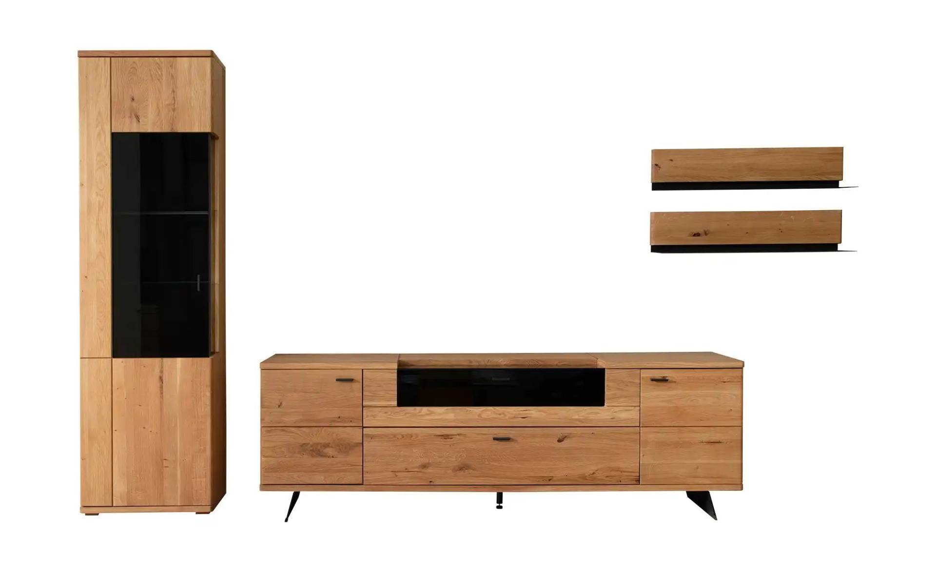 Woodford Wohnkombination  Rosiro ¦ holzfarben ¦ Maße (cm): B: 340 H: 209 T: 50.0 Kommoden & Sideboards > Wohnwände - Möbel Kraft