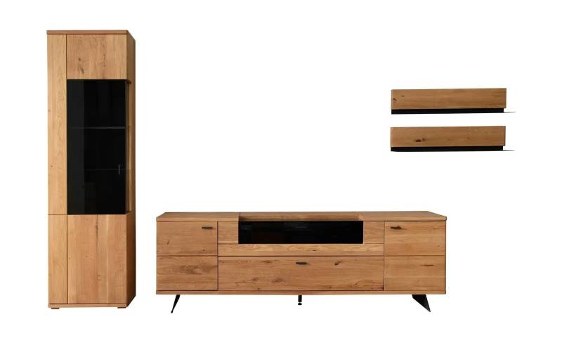 Woodford Wohnkombination  Rosiro ¦ holzfarben ¦ Maße (cm): B: 340 H: 209 T: 50.0 Kommoden & Sideboards > Wohnwände - Möbel Kraft