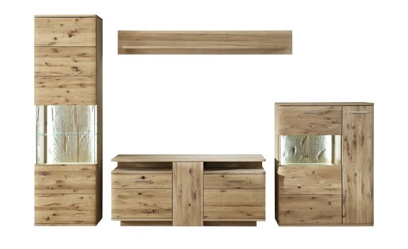 Woodford Wohnwand  Astoria ¦ holzfarben ¦ Maße (cm): B: 300 H: 208 T: 45.0 Kommoden & Sideboards > Wohnwände - Höffner