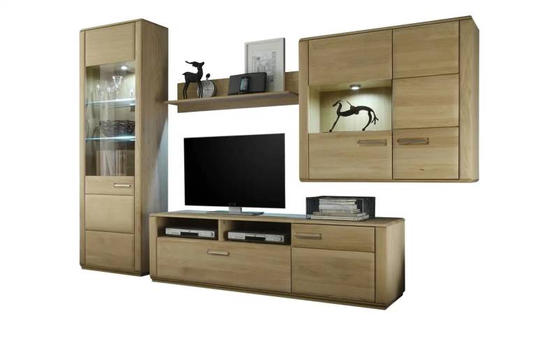 Woodford Wohnwand   Dio ¦ holzfarben ¦ Maße (cm): B: 286 H: 209 T: 51.0 Kommoden & Sideboards > Wohnwände - Höffner