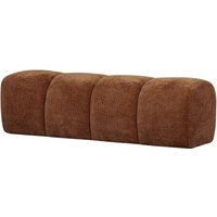 Bank Mojo aus Flachcord 160 cm, Rostbraun