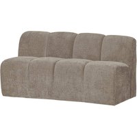 Bank Mojo mit Rückenlehne Flachcord 160 cm, Sand