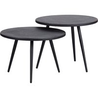 Beistelltisch Suze aus Metall und Holz, 2er-Set Beistelltisch Suze aus Metall und Holz, 2er-Set