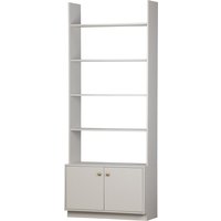 Bücherregal Madu mit Türen aus Kiefernholz