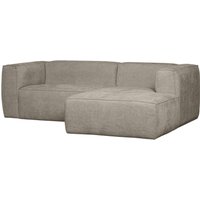 Chaiselongue Bean aus Melange-Stoff, Rechts