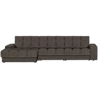 Chaiselongue Date aus Webstoff Links, Grau