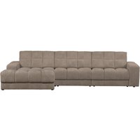 Chaiselongue Date mit Cordbezug Links, Mud