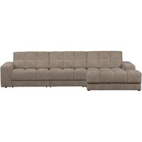 Chaiselongue Date mit Cordbezug Rechts, Mud