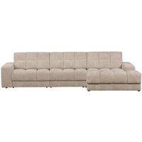Chaiselongue Date mit Cordbezug Rechts, Travertin