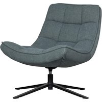 Drehsessel Maudi aus Webstoff, Blau