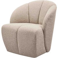 Drehsessel Mojo aus Boucle-Stoff, Beige