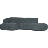 Ecksofa Polly aus Webstoff Links, Blau
