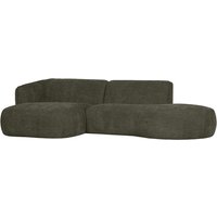 Ecksofa Polly aus Webstoff Links, Grün