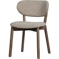 Esszimmerstuhl Udar aus Webstoff, Dunkelbraun