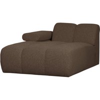 Modulsofa Mojo Boucle Chaiselongue-Links, Braun