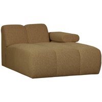 Modulsofa Mojo Boucle Chaiselongue-Rechts, Gelb/Braun