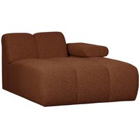 Modulsofa Mojo Boucle Chaiselongue-Rechts, Rostbraun