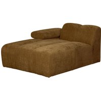 Modulsofa Mojo Flachcord Chaiselongue-Links, Honiggelb Modulsofa Mojo Flachcord Chaiselongue-Links, Honiggelb