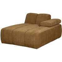 Modulsofa Mojo Flachcord Chaiselongue-Rechts, Honiggelb