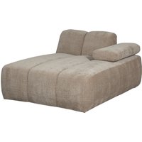 Modulsofa Mojo Flachcord Chaiselongue-Rechts, Sand
