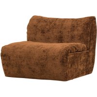 Sessel Baggy aus 3D-Chenille-Stoff, Mittelbraun