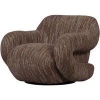 Sessel Folke aus Melange-Stoff, Altrosa