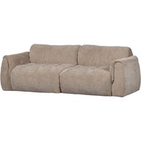 Sofa Baggy 2-Sitzer aus 3D-Chenille-Stoff, Sand